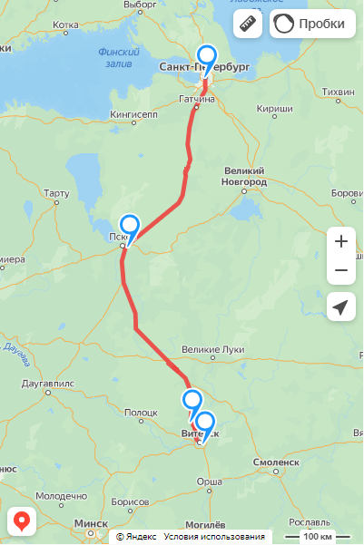 Карта маршрута